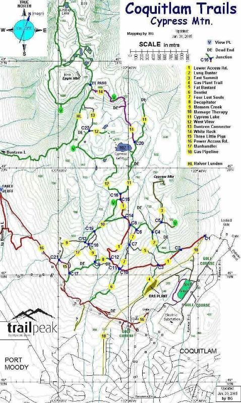 Eagle Mountain Trail Map Snow Level On Eagle Mountain (Coquitlam/Buntzen) ? - Clubtread Community