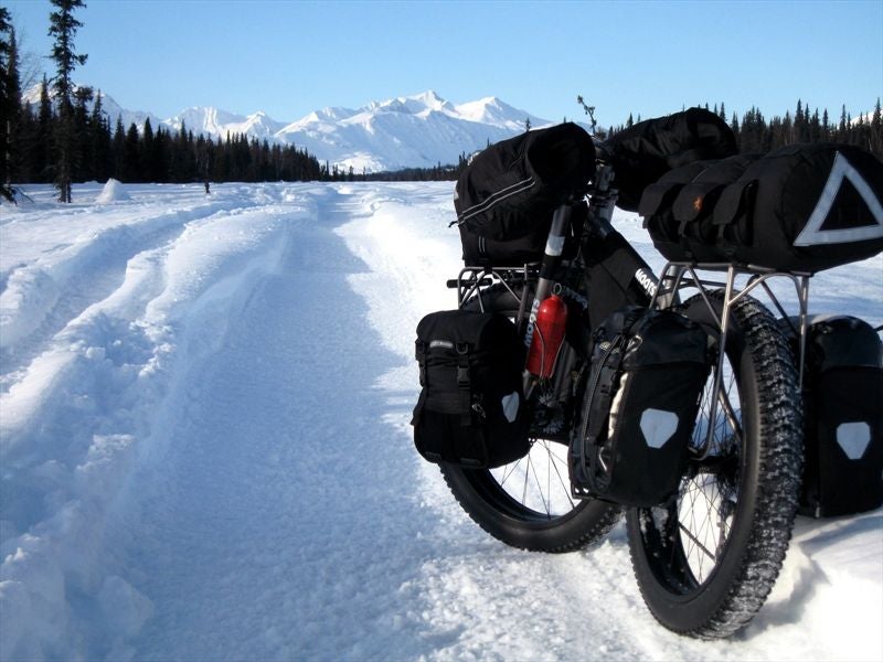 winter bikepacking