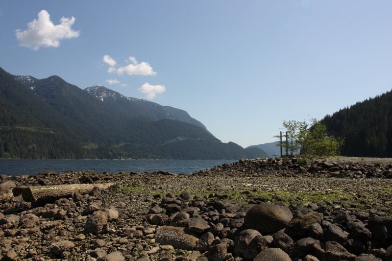 MV = Metro Vancouver Indian Arm Granite Falls, Paddle, Hike & recon