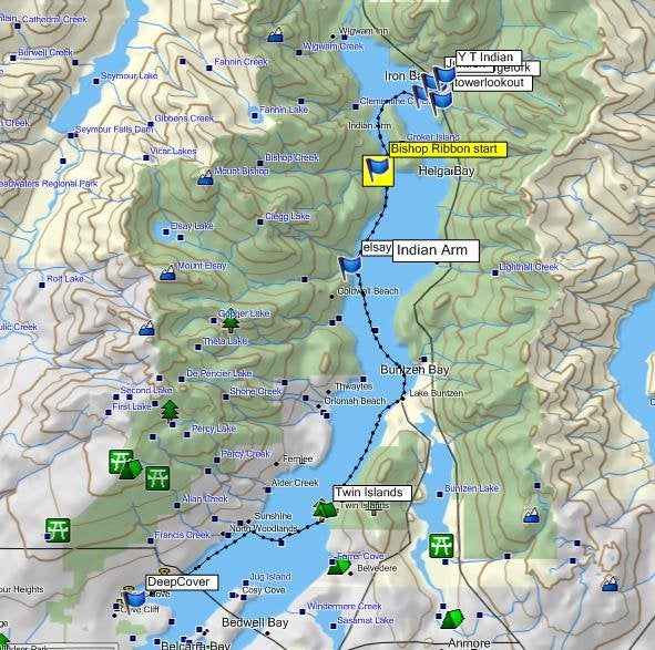 Indian Arm Bc Map Mv = Metro Vancouver Indian Arm Granite Falls, Paddle, Hike & Recon -  Clubtread Community